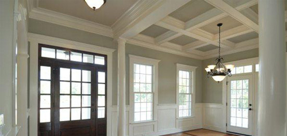 Coffered Ceiling and Wall Trim